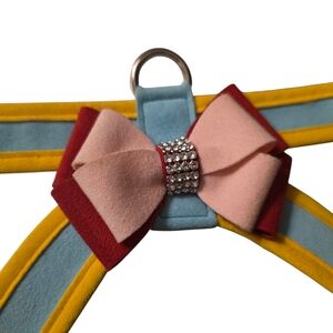 Susan Lanci Designs Custom Embellished Crystal Nouveau Bow Tinkie Harness